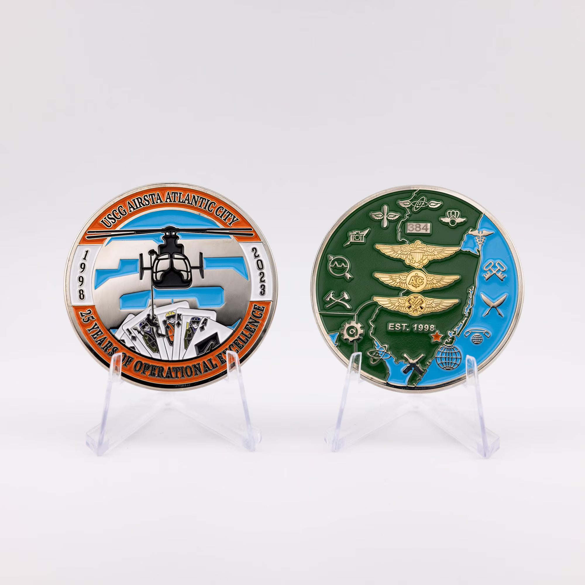 USCG Air Station Atlantic City 25th Anniversary Challenge Coin